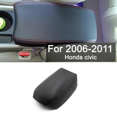 Center Console Armrest Leather Cover Armrest Box Cover For Honda Civic 8th Gen Sedan 2006 2007 2008 2009 2010 2011 Accessories