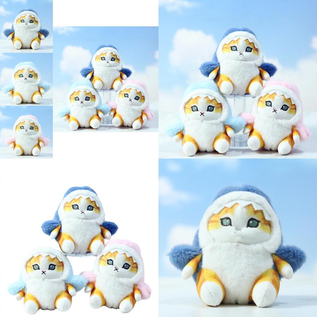 Adorable Plush Shark Cat Keychain Doll Cute Accessory Perfect For Bag Decoration