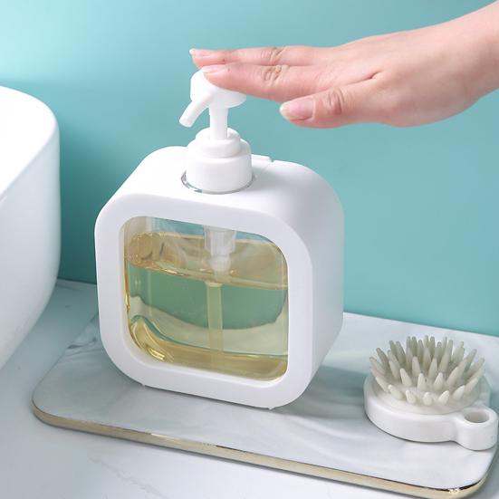 Yousheng Lotion Bottle Leak-Proof Clear Design Press-down Pump Dispenser Wide-Mouth Plastic Waterproof Liquid Bottle