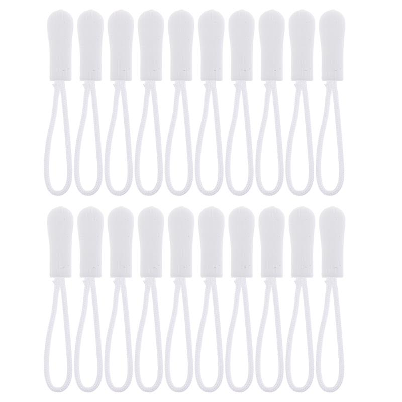 20Pcs Zipper Pulls Replacement Backpack Clothes Zip Cord Puller Slider Outdoor