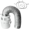 Flexible Dryer Lint Trap Kit with Vent Hose Washer Exhaust Duct Collector  Dryer Ventilation