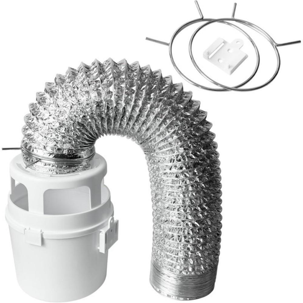 Flexible Dryer Lint Trap Kit with Vent Hose Washer Exhaust Duct Collector Dryer Ventilation