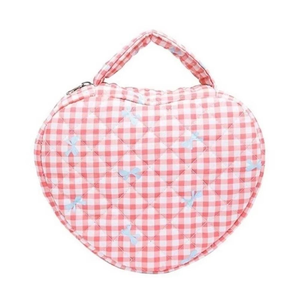Large Capacity Heart Shaped Cosmetic Pouch Stylish Cosmetic Organizer  Makeup Storage Style 5