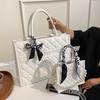 Pearl Handbag Women's Large-capacity Commuter Tote Bag Casual Shoulder Messenger Bag