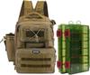 Goture Fishing Backpack with Rod New Model 3600 Tackle Box Set of Waterproof and Suitable for Camping and Boat Khaki Holder, 2, Durable, Fishing,