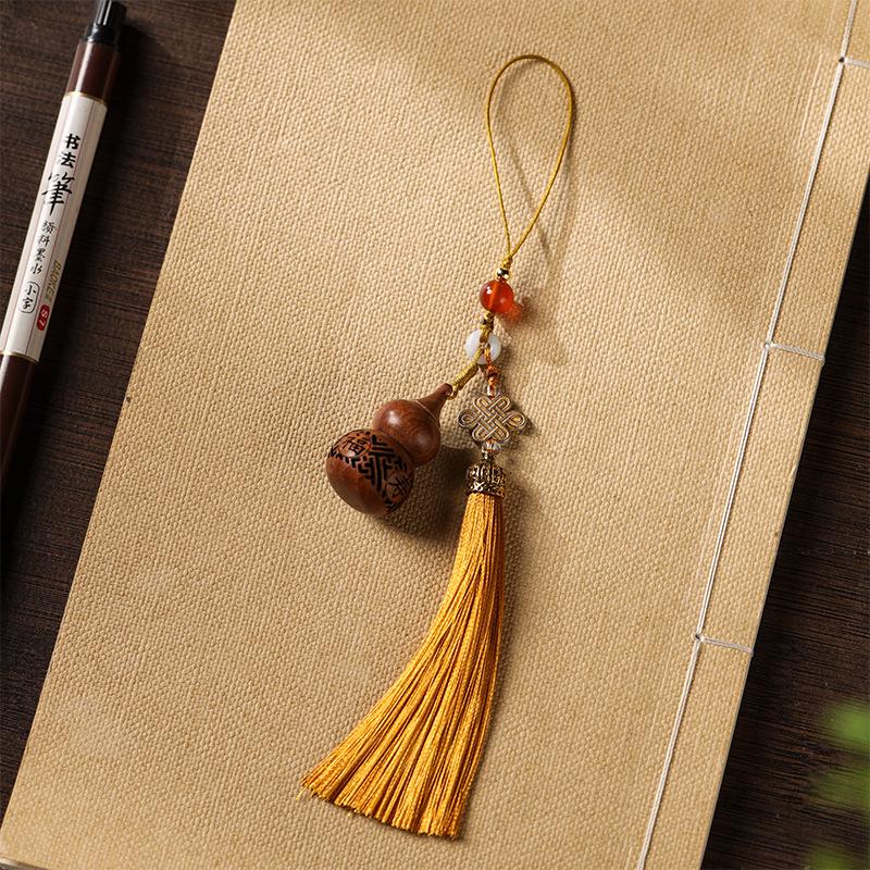 Original Red Gem DIY Fortune and Longevity Diffuser Sachet, Fortune Gourd Mobile Phone Chain, Key Diffuser Mobile Phone Chain