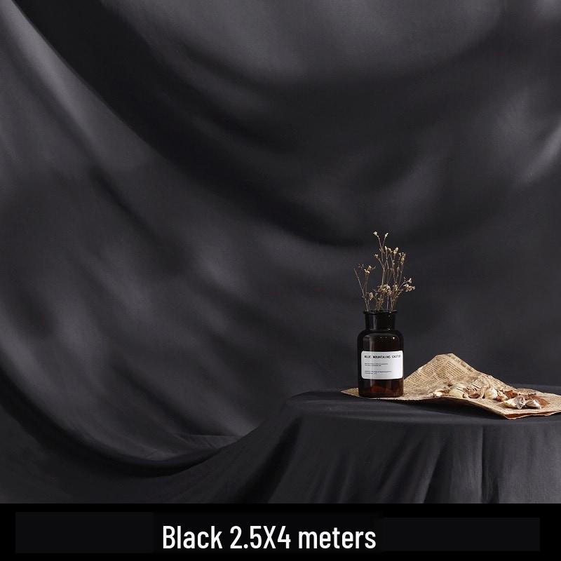 Tela de Fondo Fotográfico Gruesa en Blanco y Negro para Estudio y Sesiones de Retrato