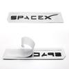 ITZLW1 3D ABS Logo Letters Car Trunk Fender Side Badge Decal For Tesla Model Y/S/3/X Space X Emblem Sticker Accessory