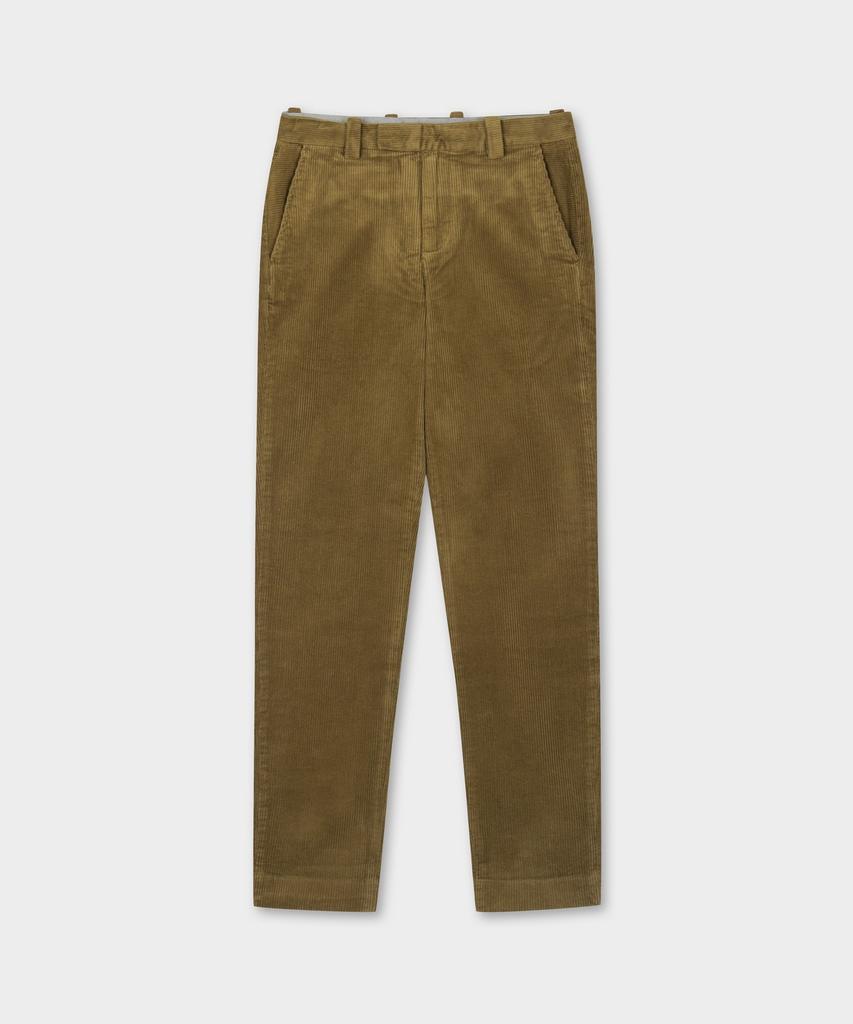 BROOKS BROTHERS Slim Fit 8W Corduroy Pants (Brown) (Bbpcmnf402)
