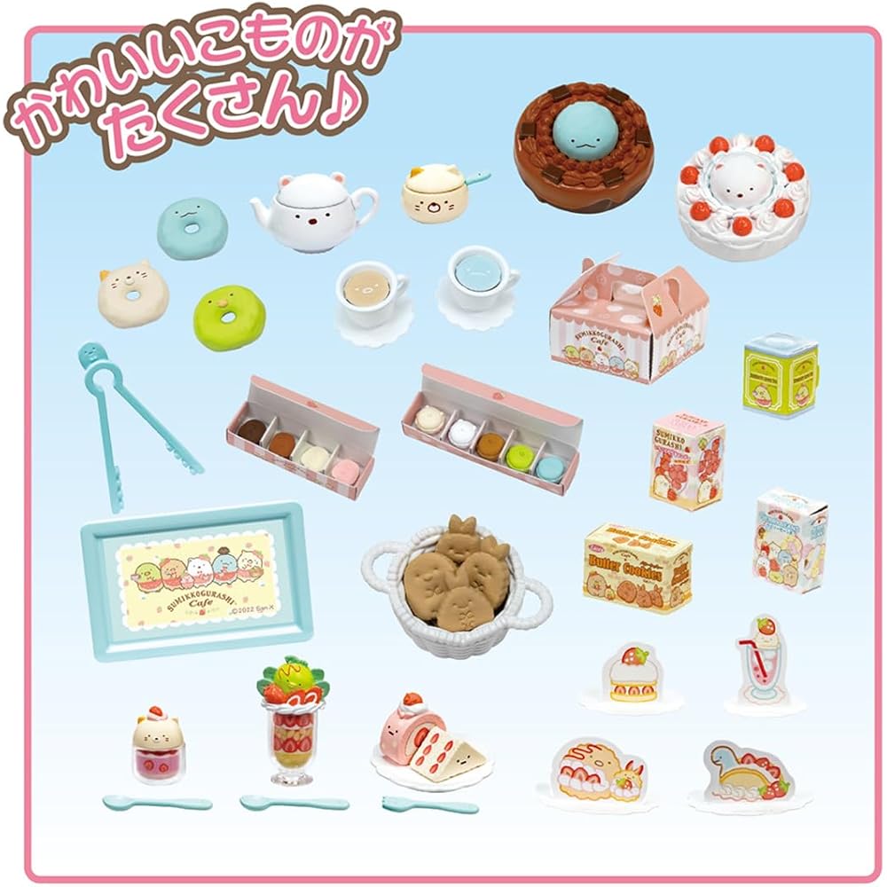 Takara Tomy Licca Sumikko Gurashi Café Doll Set with Accessories for Pretend Play Ages 3 and Up