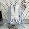 Schoolbag New Japanese plaid schoolbag for women, junior high school students Large capacity, light and wear-resistant cute cartoon backpack