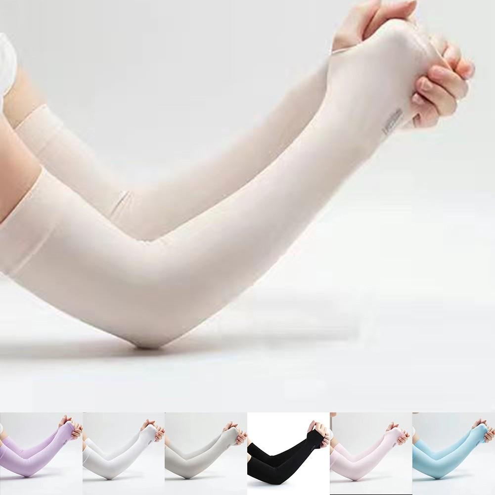 

Рукав Ice Silk для защиты от солнца, солнцезащитный чехол для вождения белый