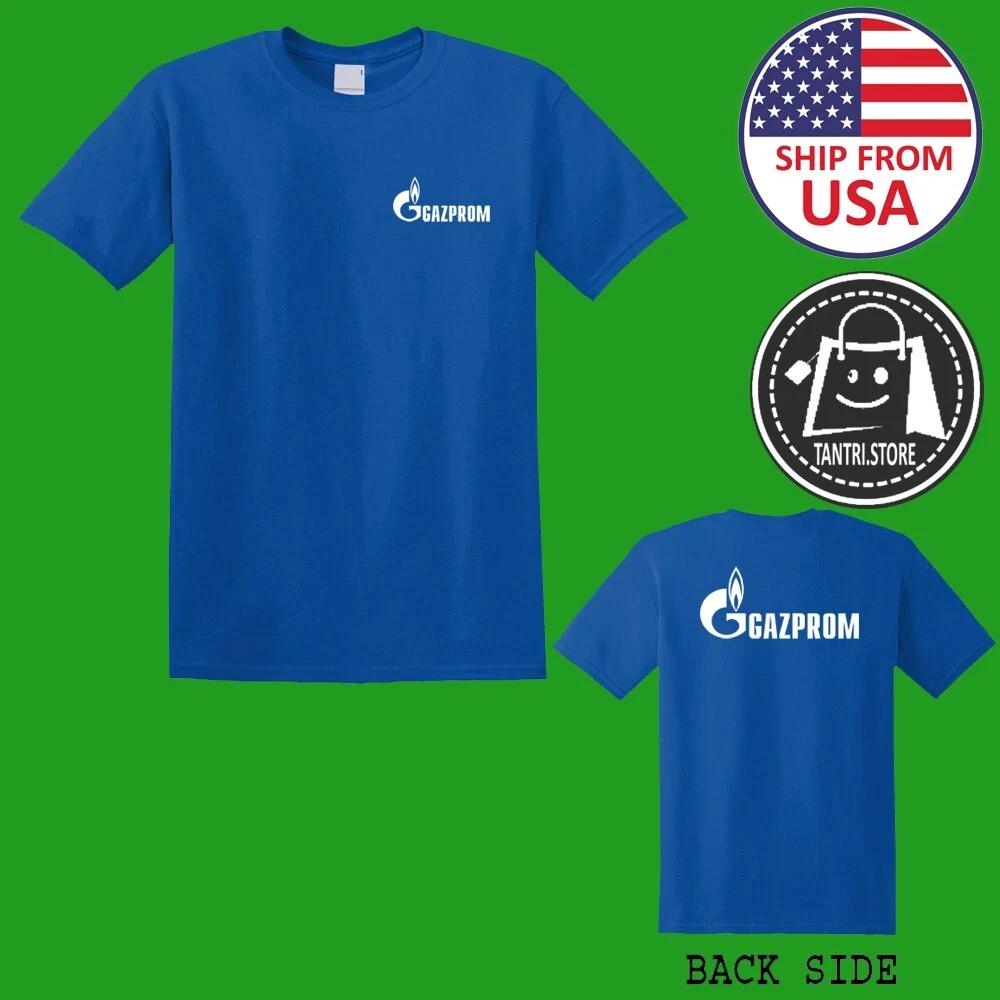 

Gazprom Russian Oil Gasoline Company Men s Blue Size S to 5XL 4XL