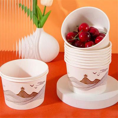 Disposable Paper Bowls 550ml, 40-Pack