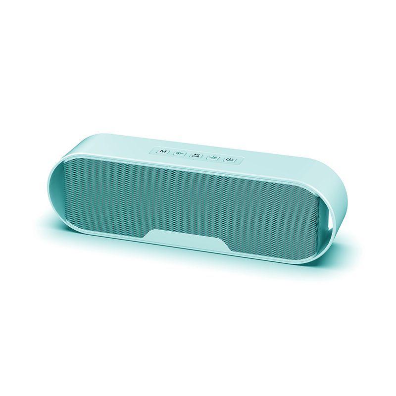 Bluetooth Super Bass Wireless Vibration Speaker with Two Bass Vibrating Diaphragm Red