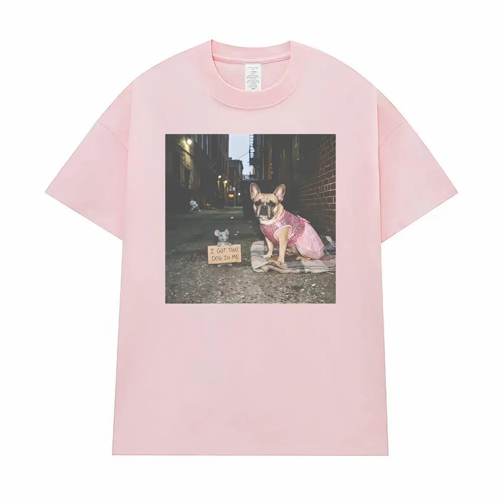 Satirical Funny French Bulldog Emoji TShirt Theres a Dog In My Bones Cute Dog and Rat Graphic Unisex Humorous Tshirts