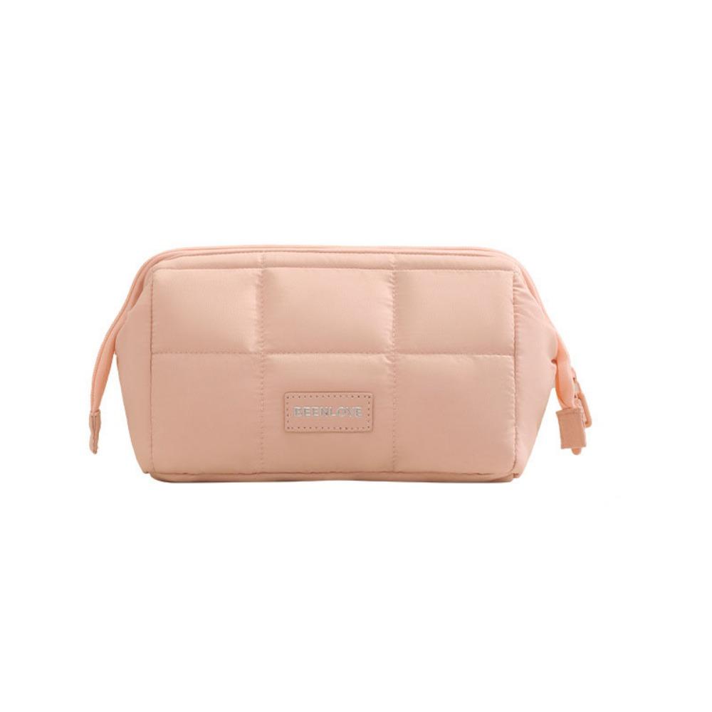 Wide-open Makeup Organizer Handheld Toiletry Storage Bag Trendy Women  Cosmetic Bag  Outdoor