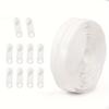 Zipper + 10 Plastic Zipper Pulls,Zipper Set,Used for Clothing, Luggage, Home Textiles, Etc