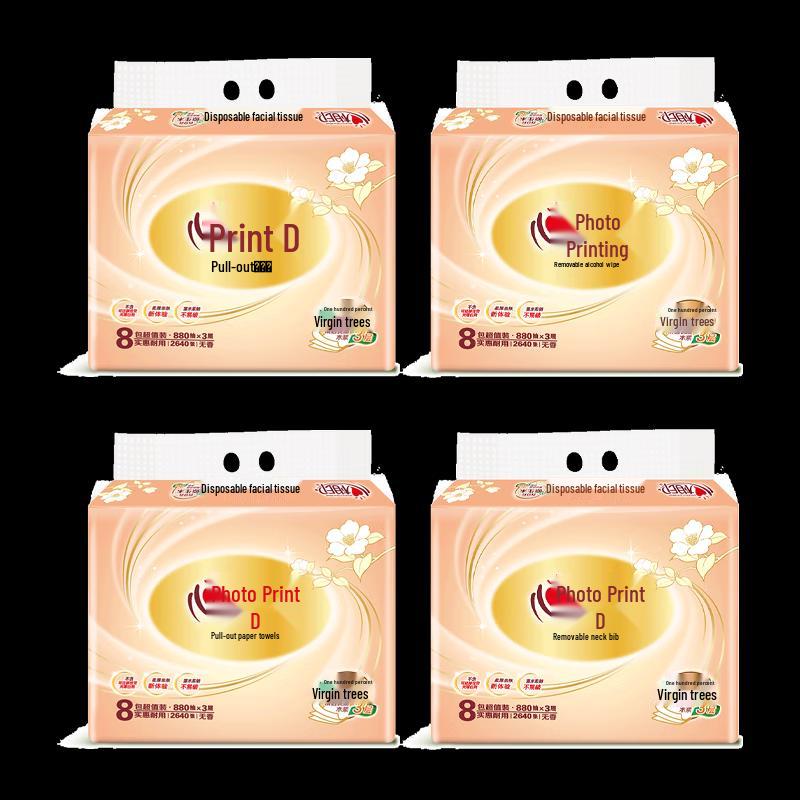 Hearty Classic 3-Ply Soft Pack Facial Tissues