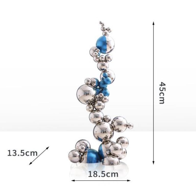 Stainless Steel Sculptures Large Floor Decoration Accessories Sculpture Nordic Home Decor Art Ornaments Luxury Bedroom Model