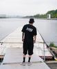CREAM SODA LAB Basketball Short Sleeve T-Shirt Oversized Black White
