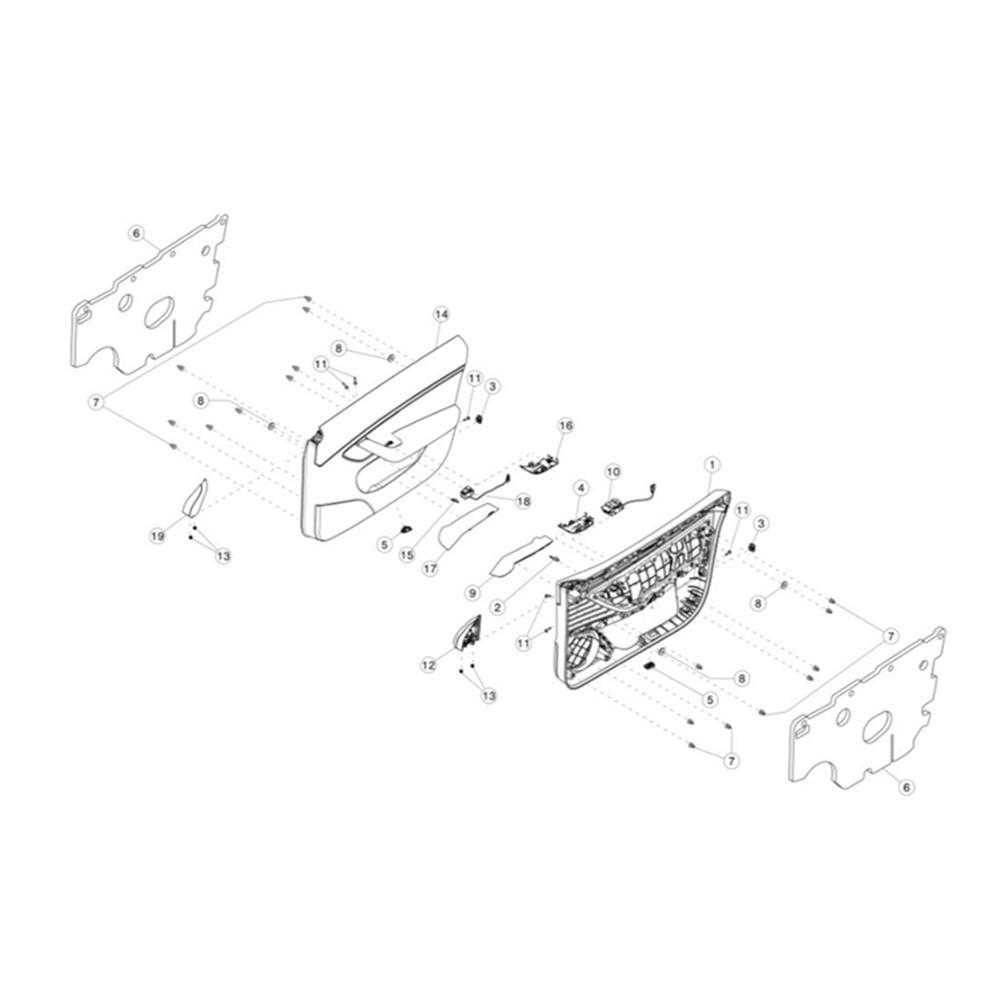 Power Window Switch Front Left For Model 3 M3 2016-2020 1081037-01-F