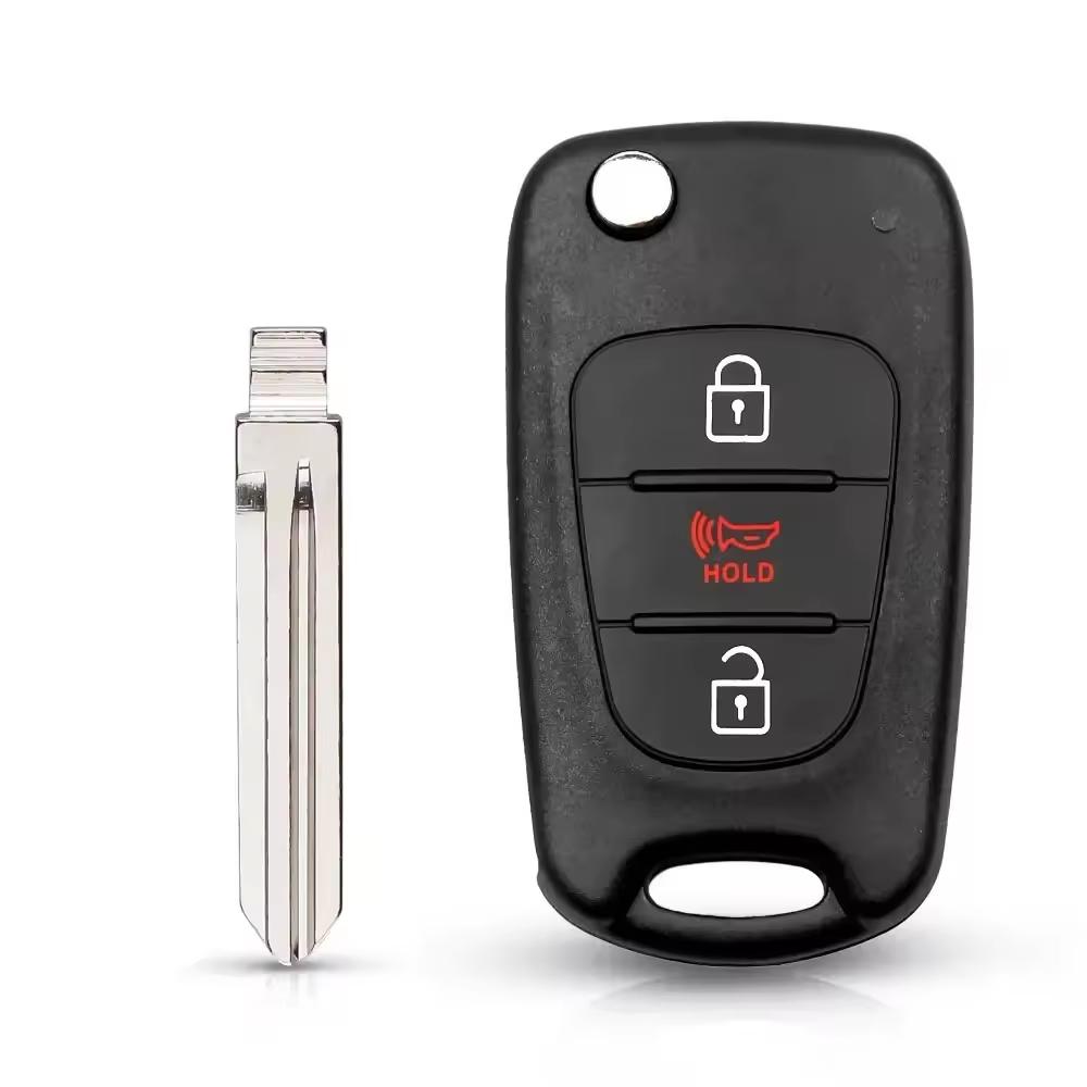 For Hyundai I20 I30 Ix35 I35 Accent For Kia K2 K5 Rio 3 Picanto Ceed Cerato Sportage 3 Buttons Flip Remote Car Key Shell Case