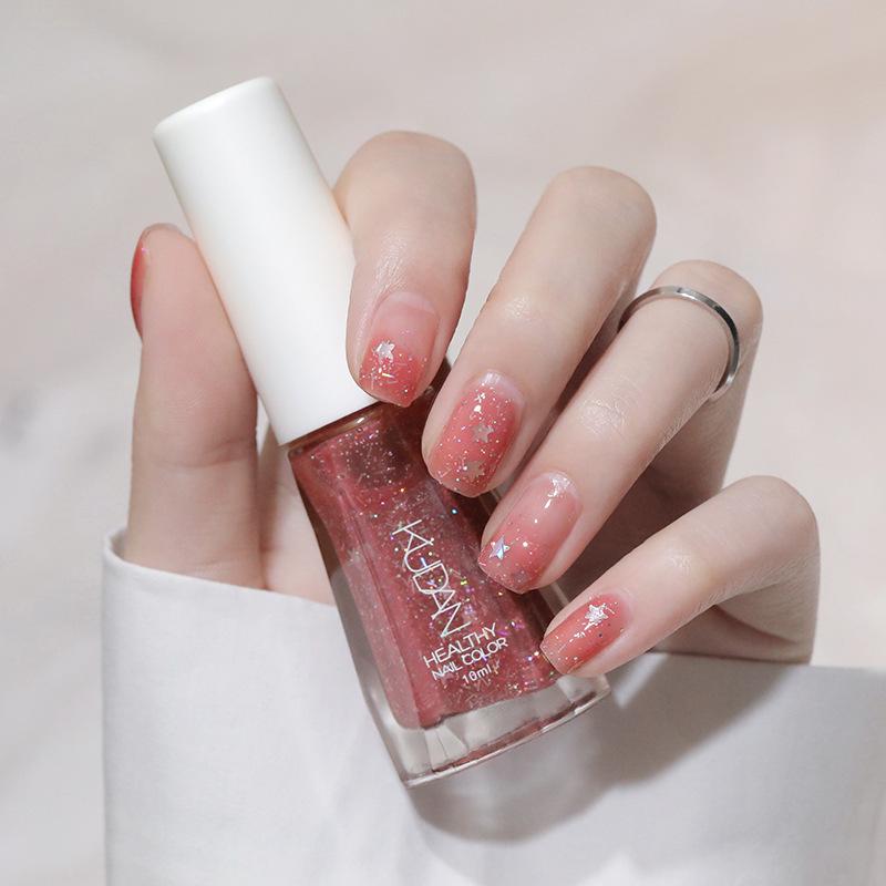 Water-based Peelable Odorless Quick-Dry Nail Polish Top Coat & Strengthener
