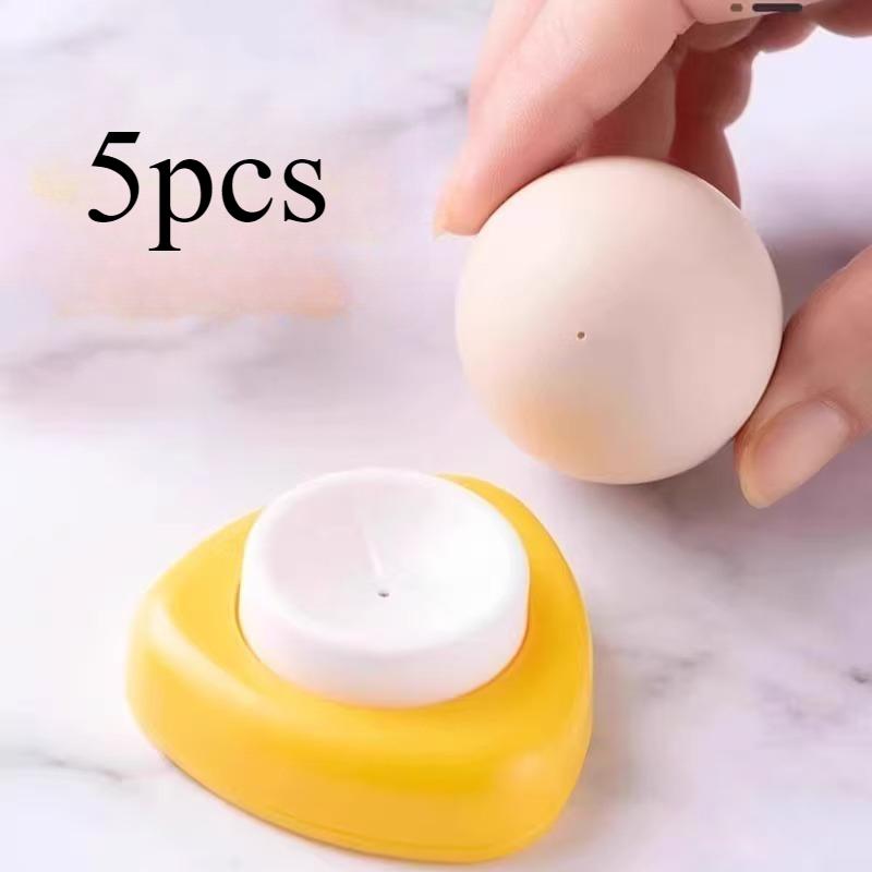 Egg Hole Puncher Opener Needle Egg Maker Plastic Base Manual Boiled Egg Punching Machine Puncher Seperater Cracker Piercing Tool