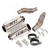 For Kawasaki Z1000 2010-2020 Z1000SX 2010-2019 Motorcycle Exhaust System Left Right Side Mid Pipe Muffler Tube Stainless Steel