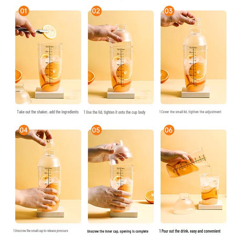 Cocktail & Milk Tea Shaker Set (5-Piece)