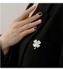 High-Grade Magnetic Four-Leaf Clover Brooch: Women’s Flower Anti-Exposure Clothing Pin