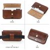 Black Angel Italian Leather Waist Pack for 6.9-inch Phones