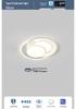 Cream Minimalist Smart Ceiling Light for Living Room - 2022 Popular Style Lighting Fixture Package