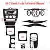 09-14 Classic Focus Gear Shift Console Carbon Fiber Interior Sticker