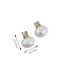 Light Luxury Zircon Stud Sweet Crystal Drop Earrings Simple Pearl Studs  Women