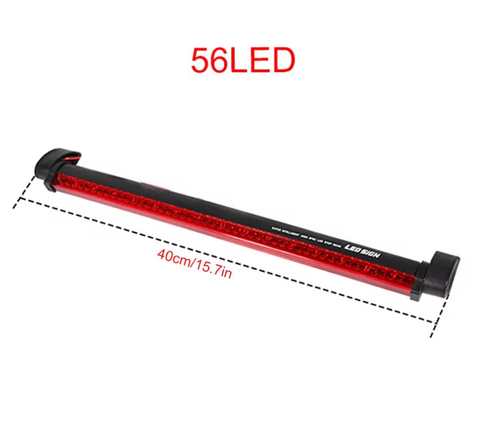 12V Red Car LED Third Brake Lights Bar Rear Parking Signal Lamp Truck High Mount Stop Warning Light Universal