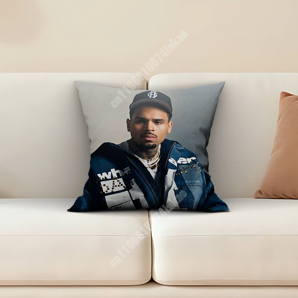 CChris Breezy BBrown For the Moment Sofa Couch Pillow Cover Cushion Case Home Bedroom Decoration
