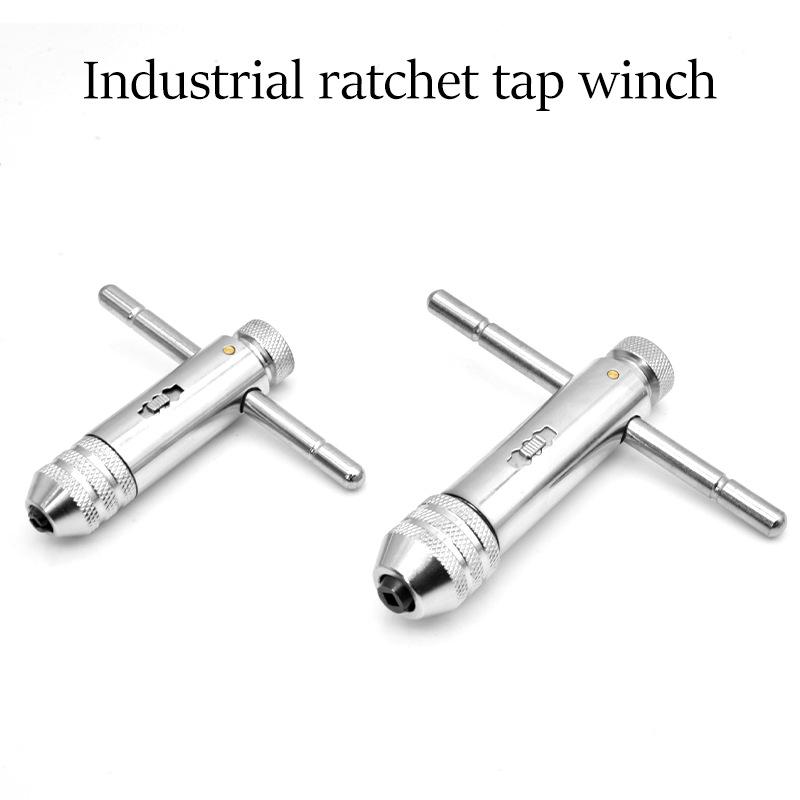 Adjustable Tap Wrench Spanner for 3-12mm Hand Tap High Strength Steel Tool for Metalworking Mechanics Home Repair