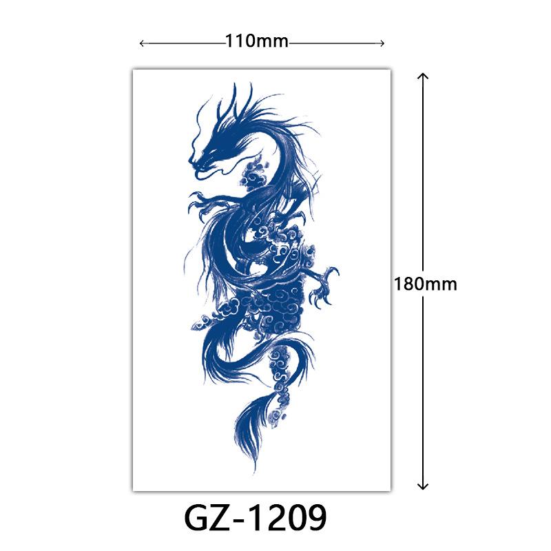 Herbal Tattoo Stickers, Juice Tattoo Stickers, Semi-Permanent English Letter Tattoo Stickers Tattoo