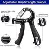 5-60kg Adjustable Size Hand Grip Strengthener Hand Grip Trainer With Counter Wrist Forearm And Hand Exerciser For Muscle Building