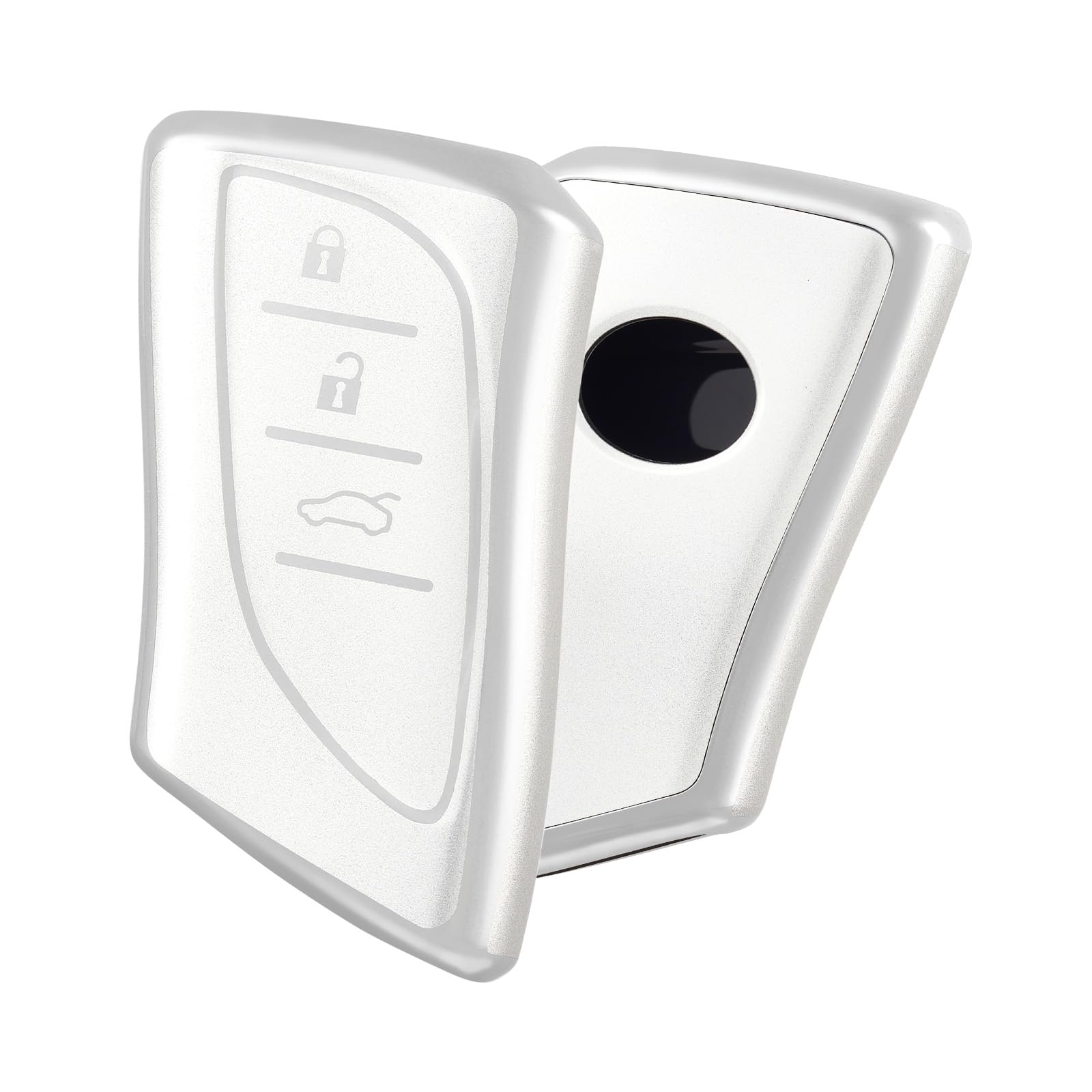 

[ПОЕХАЛИ] Чехол для ключа ТПУ Чехол для ключа автомобиля Чехол для ключа Совместимый Lexus NX250 серебряный