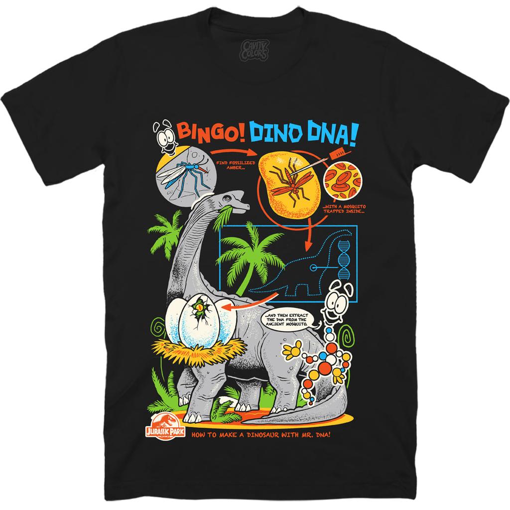JURASSIC PARK: BINGO! DINO-DNA! - T-SHIRT