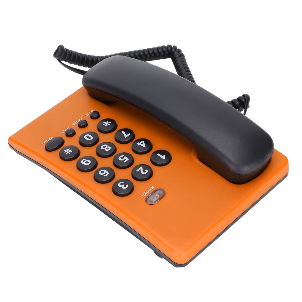 KXT504 Corded Telephone Wired Landline Phone with Mute Function Double Magnetic Handset for Home Hotel Office