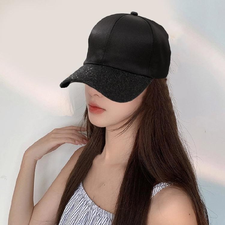 Fashionable Unisex Baseball Caps Sunproof Hat for Sports and Leisure Wear with Glitters Brim Breathable and Comfortable