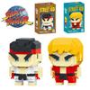 Anime Street Fighter Fighting Game Action Building Blocks KenMasters Hoshi Ryu ABS Kawaii Toys Building Blocks Gift For Children