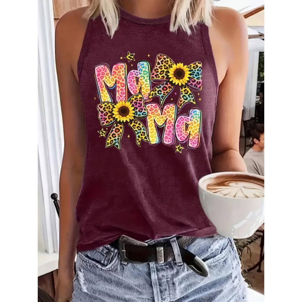 

Women s vest colored leopard print sunflower summer fashion top S