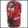 Baseball CZ087 [White Fang] Hat, Cap, Graffiti, Rock, Brim, Cap, Stylish, Pop, Cool, Men's, Women's, (Black)