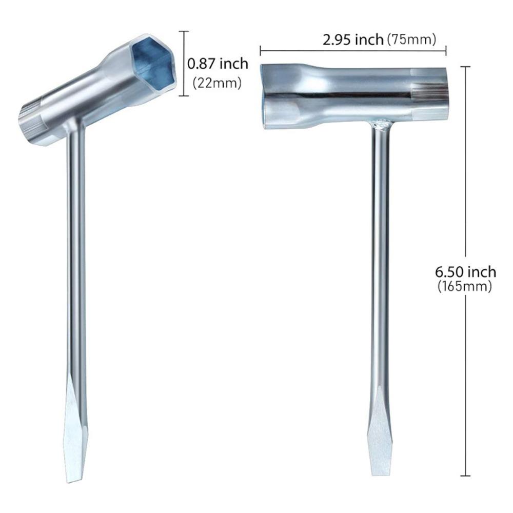 Double Head Mechanical Wrench 13/19mm Saw Chain Wrench High Quality Scrench T Wrench Garden Tools