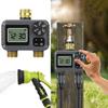 Outdoor Irrigation Valves Double Zone Control BSP 3/4” Brass Fitting IP55 Rate Weatherproof LCD Monitor